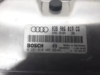 Pezzo di ricambio per auto di seconda mano centralina motore per audi a4 b6 (8e2) 1.9 tdi riferimenti oem iam 038906019cg 0281010406 ecu-7