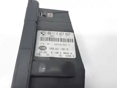 Peça sobressalente para automóvel em segunda mão comando de sofagem (chauffage / ar condicionado) por bmw 3 (e46) 320 d referências oem iam 64116907897 5hb00773816 