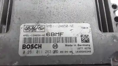 Pezzo di ricambio per auto di seconda mano centralina motore per ford focus ii sedán (db_, fch, dh) 1.4 riferimenti oem iam 4m5112a650ne 0281011263 ecu-17