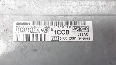 Second-hand car spare part ecu engine control for ford fusion (ju_) 1.6 oem iam references 4s6112a650lb s120977014c ecu-12