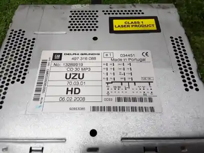 Автозапчасти б/у аудиосистема / радио cd за opel corsa d (s07) 1.3 cdti (l08 l68) ссылки oem iam 13289919  
