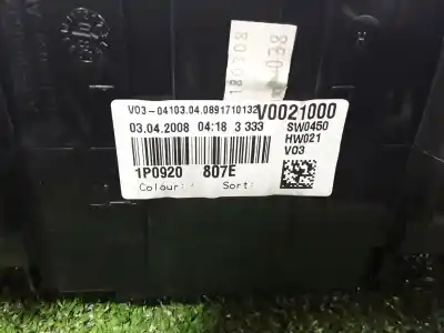 Second-hand car spare part dashboard for seat leon (1p1) 1.9 tdi oem iam references 1p0920807e  