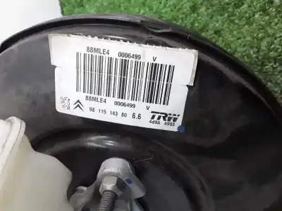 Peça sobressalente para automóvel em segunda mão servo freio por citroen c4 cactus 1.2 vti 82 referências oem iam 9811514380  