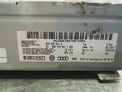 Second-hand car spare part audio system / radio cd for audi a8 (4e) ase oem iam references 4e0035541c  