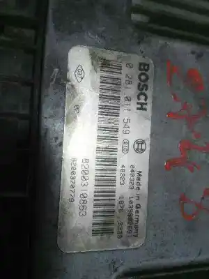 Автозапчасти б/у блок управления двигателем за renault scénic ii (jm0/1_) 1.9 dci (jm0g, jm12, jm1g, jm2c) ссылки oem iam 0281011549  