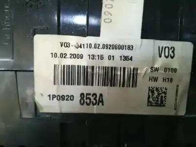 Автозапчастина б/у панель інструментів для seat altea xl (5p5, 5p8) 1.9 tdi посилання на oem iam 1p0920853a