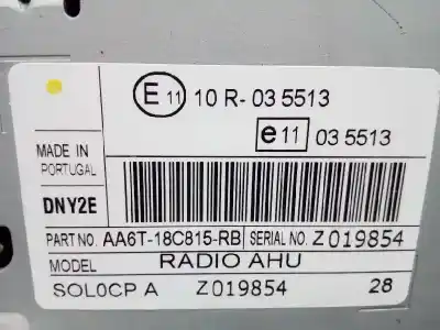 Автозапчасти б/у аудиосистема / радио cd за ford fiesta vi (cb1, ccn) 1.6 tdci ссылки oem iam z019854  
