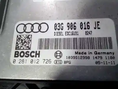 Автозапчастина б/у ебу контролер двигуна для audi a4 b7 (8ec) 2.0 tdi 16v посилання на oem iam 0281012726  