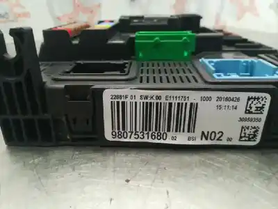 Автозапчастина б/у реле/запоперівник для citroen c4 cactus bh02 посилання на oem iam 9807531680  