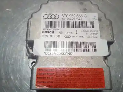 Автозапчастина б/у блок управління подушками безпеки для audi a4 b7 (8ec) 2.0 tdi 16v посилання на oem iam 8e0959655g