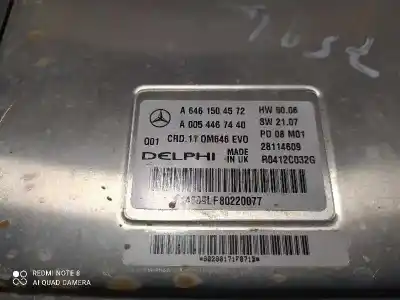 Pezzo di ricambio per auto di seconda mano centralina motore per mercedes-benz clase c (bm 204) berlina 646811 riferimenti oem iam a6461504572  