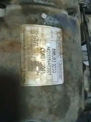 Peça sobressalente para automóvel em segunda mão COMPRESSOR DE AR CONDICIONADO A/A A/C por ISUZU D-MAX  Referências OEM IAM 890839230  