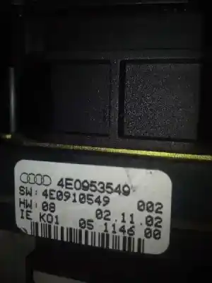 Автозапчастина б/у управління світлом для audi a8 (4e) bfm посилання на oem iam 4e0953549  