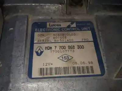 Автозапчасти б/у блок управления двигателем за renault kangoo i (f/kc0) f8q662 ссылки oem iam 7700868300  