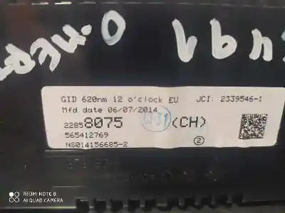 Автозапчастина б/у багатофункційний дисплей для opel meriva b b14xer посилання на oem iam 22858075  