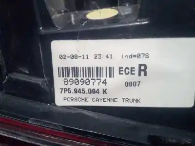 Автозапчастина б/у внутрішній правий завод для porsche cayenne (tipo 92a) m059e посилання на oem iam 7p5945094k  