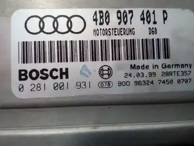 Second-hand car spare part ecu engine control for audi a6 c5 (4b2) 2.5 tdi oem iam references 0281001931  