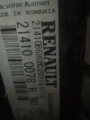 Автозапчастина б/у водяний радіатор для dacia dokker k9k c6 посилання на oem iam 214100078r  