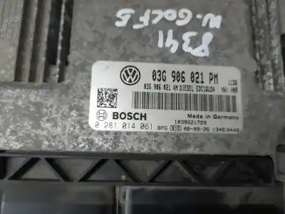Автозапчастина б/у ебу контролер двигуна для volkswagen golf v (1k1) (10.2003) bxe посилання на oem iam 03g906021pm  