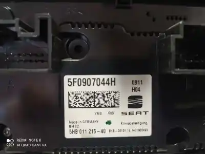 Second-hand car spare part heating / air conditioning control panel for seat leon (5f1) clh oem iam references 5f0907044h  