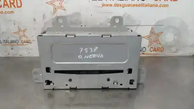 Second-hand car spare part audio system / radio cd for opel meriva b a13dte oem iam references cqjg43f1ge
