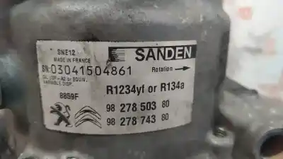Second-hand car spare part air conditioning compressor for citroen c4 cactus yh01 oem iam references 9827850380  