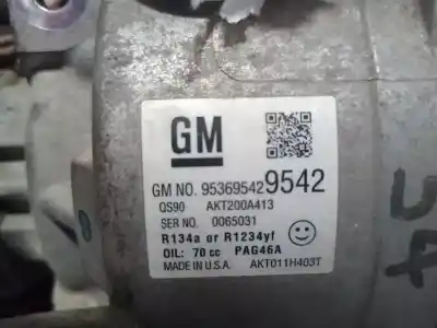 Peça sobressalente para automóvel em segunda mão compressor de ar condicionado a/a a/c por opel mokka a17dts referências oem iam 95369542  