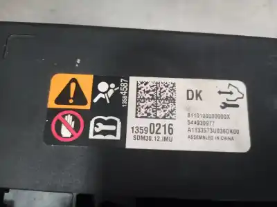 Автозапчастина б/у блок управління подушками безпеки для opel mokka a17dts посилання на oem iam 13584587  