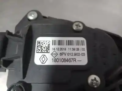 Автозапчастина б/у педаль акселератора для dacia duster ii h4m d7 посилання на oem iam 180108467r  