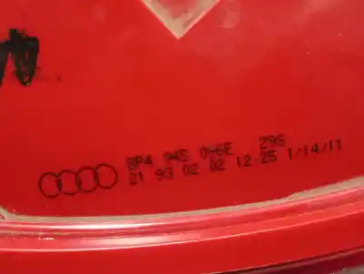 Pezzo di ricambio per auto di seconda mano luci posteriori destra per audi a3 (8p1) 1.4 tfsi riferimenti oem iam 8p4945096e  
