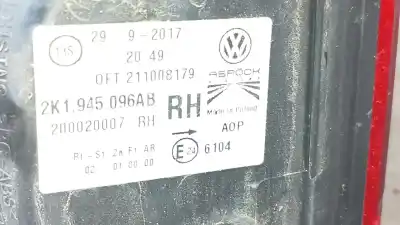 Автозапчасти б/у правый задний фонарь за volkswagen caddy profesional (sa) (03.2015) dfs ссылки oem iam 2k1945096ab  