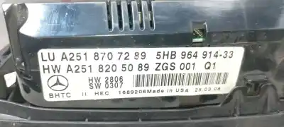İkinci el araba yedek parçası iklim kontrolü için mercedes-benz clase r (w251) om642950 oem iam referansları a2518707289  