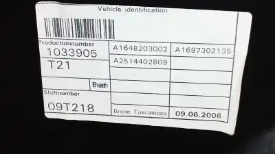 Автозапчасти б/у регулятор стекла заднего левого за mercedes-benz clase r (w251) om642950 ссылки oem iam a1648203002  