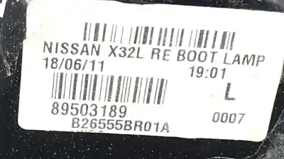Автозапчасти б/у внутренний правый задний фонарь за nissan qashqai / qashqai +2 i (j10, nj10, jj10e) 1.5 dci ссылки oem iam 26555br01a  