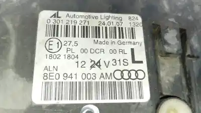 Автозапчастина б/у ліва фара для audi a4 b7 avant (8ed) 2.0 tdi 16v посилання на oem iam 8e0941003am  