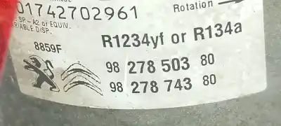 Автозапчастина б/у компресор кондиционера для citroen c4 cactus yh01 посилання на oem iam 9827850380  