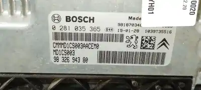 Second-hand car spare part ecu engine control for citroen c4 cactus yh01 oem iam references 9832694380  