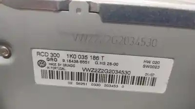 Tweedehands auto-onderdeel audiosysteem / radio-cd voor volkswagen golf v (1k1) (10.2003) bxe oem iam-referenties 1k0035186t  
