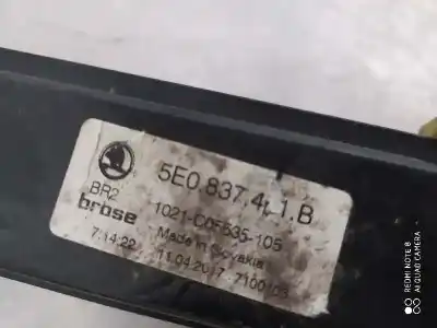 Автозапчастина б/у регулятор вікна передній лівий для skoda octavia iii combi (5e5, 5e6) 2.0 tdi посилання на oem iam 5e0837461b  