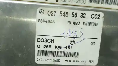 Pezzo di ricambio per auto di seconda mano centralina abs per mercedes-benz clase e (bm 210) berlina m112911 riferimenti oem iam 0275455632  