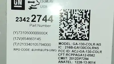 Second-hand car spare part audio system / radio cd for opel mokka a17dts oem iam references 23422744  