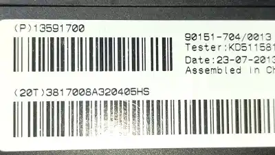 Автозапчастина б/у кондиціонація для opel mokka a17dts посилання на oem iam 13591700  