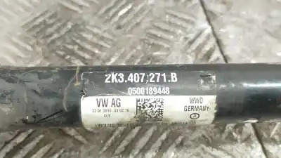 Автозапчастина б/у передня ліва трансмісія для volkswagen caddy profesional (sa) (03.2015) dfs посилання на oem iam 2k3407271b  