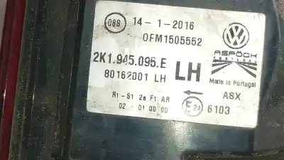 Автозапчастина б/у лівий ход ліхар для volkswagen caddy profesional (sa) (03.2015) dfs посилання на oem iam 2k1945095e  