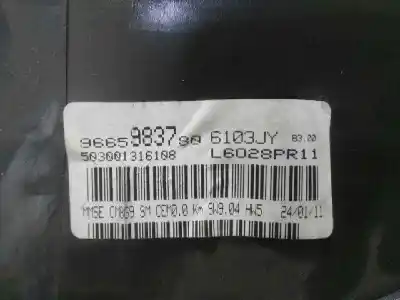 Peça sobressalente para automóvel em segunda mão quadrante por citroen jumpy 9hudv6uted4 referências oem iam 9665983780  