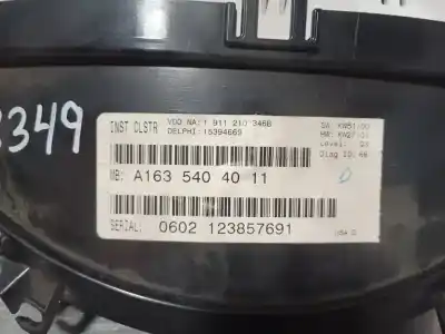 Автозапчастина б/у панель інструментів для mercedes-benz clase ml (bm 163) om 612.963 посилання на oem iam a1635404011  