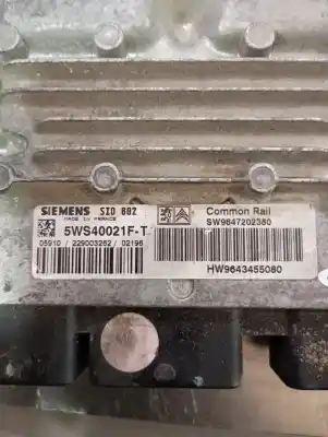 Second-hand car spare part ecu engine control for citroen c3 i (fc_, fn_) 1.4 hdi oem iam references 5ws40021ft  