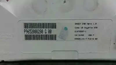 İkinci el araba yedek parçası enstrüman paneli için citroen c2 (jm_) 1.6 oem iam referansları p9652008280  