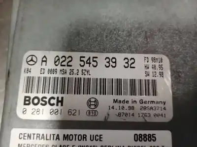 Second-hand car spare part ecu engine control for mercedes-benz clase e (bm 210) berlina om 602.982 oem iam references a02254563932  