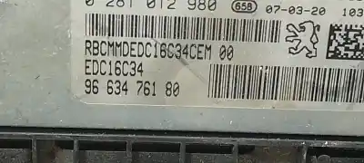 Piesă de schimb auto la mâna a doua unitate de control motor ecu pentru citroen c4 picasso i monospace (ud_) 1.6 hdi referințe oem iam 9663476180  